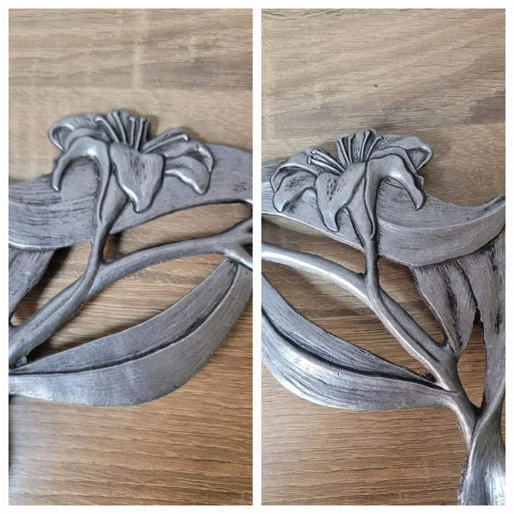 Hanging Plant Bracket Elegant Silver Wall Decor Hook